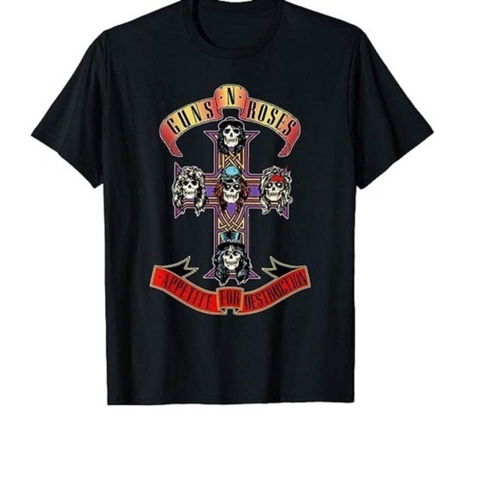 Guns N Roses Shirt, Classic Rock Band Graphic Music Unisex Fan Concert Tee 05
